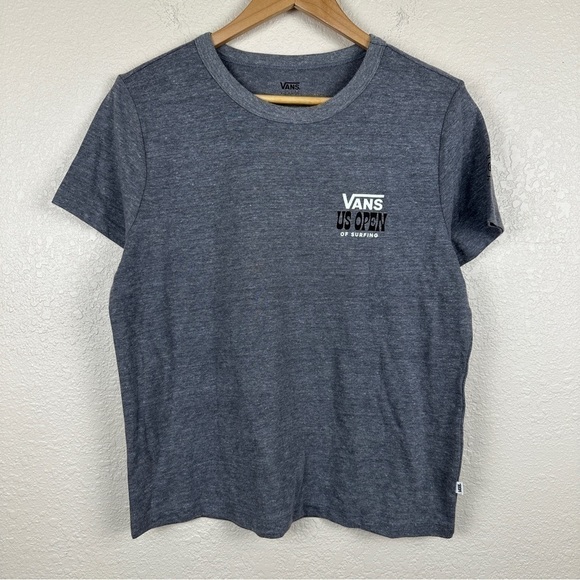 Vans US Open of Surfing Badge Short Sleeve Tee Size X-Large Women - Picture 1 of 12